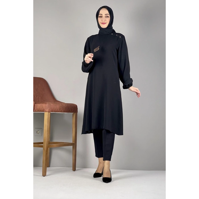 Moda Çizgi Desenli Tunik