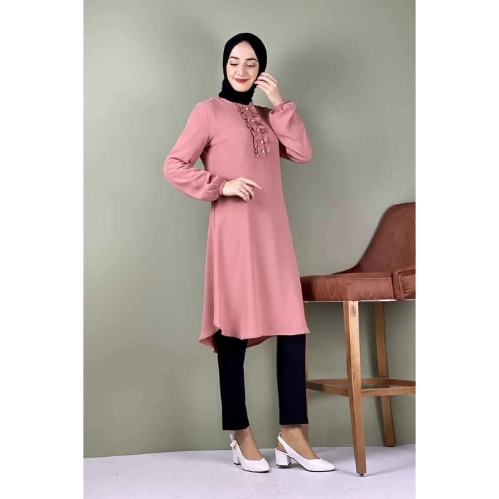 Moda Çizgi Desenli Tunik