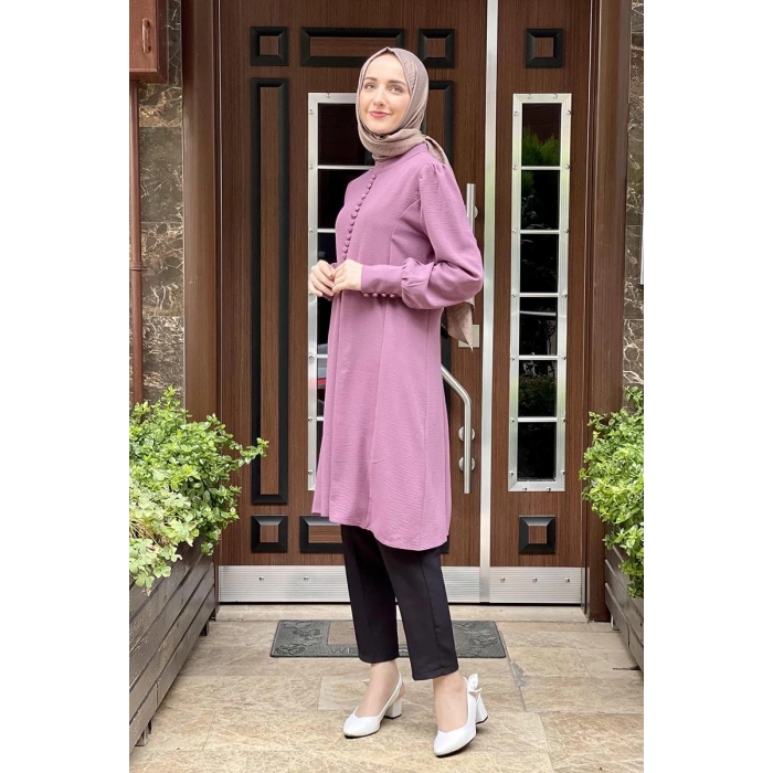 Moda Çizgi Desenli Tunik