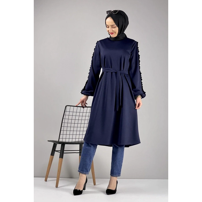 Moda Çizgi Desenli Tunik