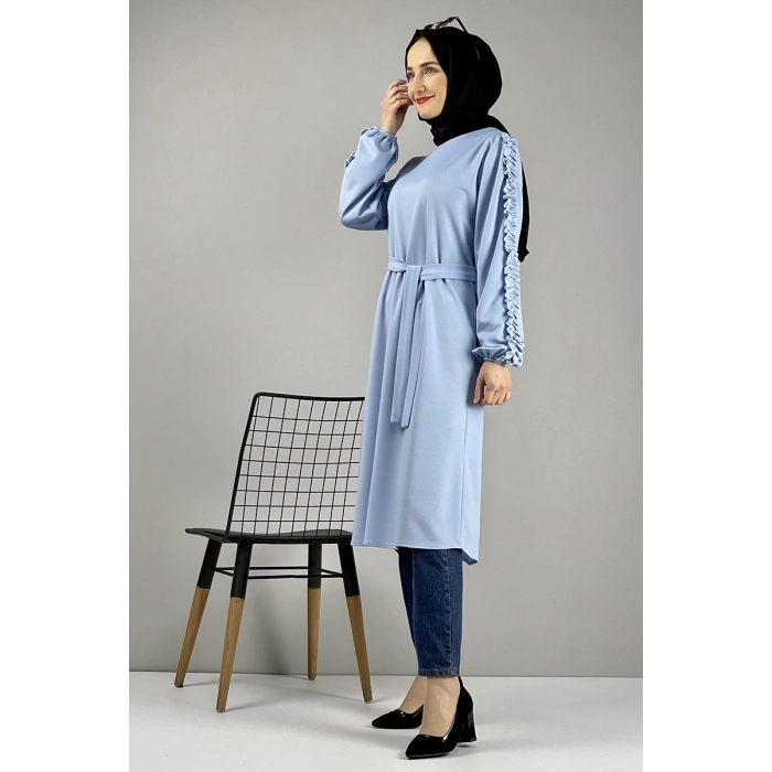 Moda Çizgi Desenli Tunik