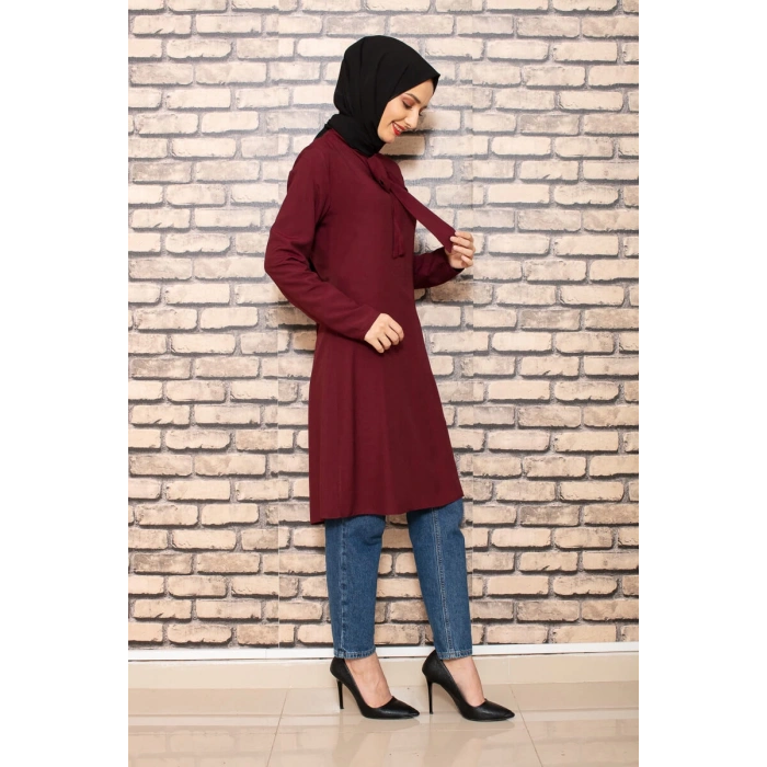 Moda Çizgi Desenli Tunik