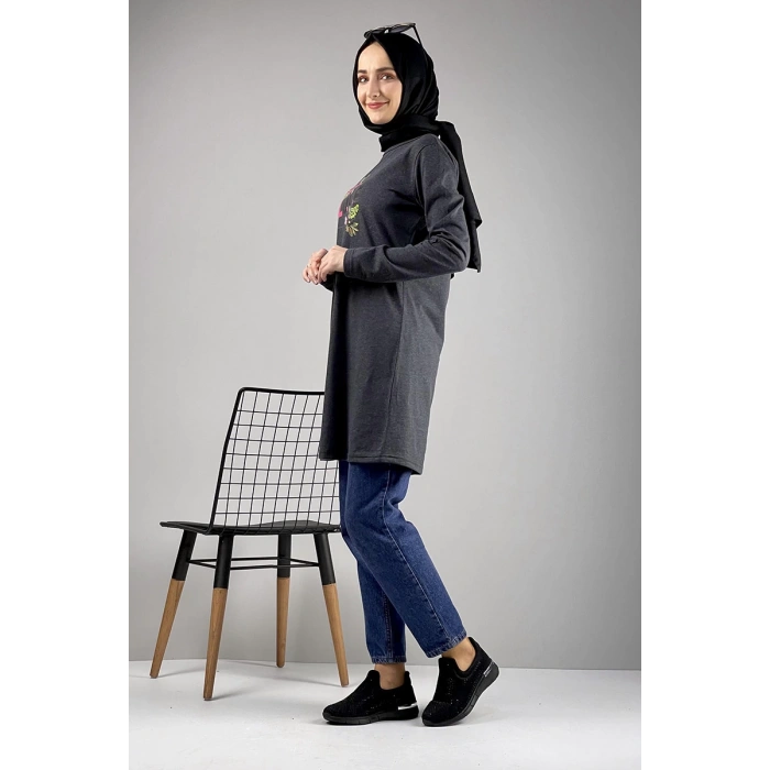 Moda Çizgi Desenli Tunik