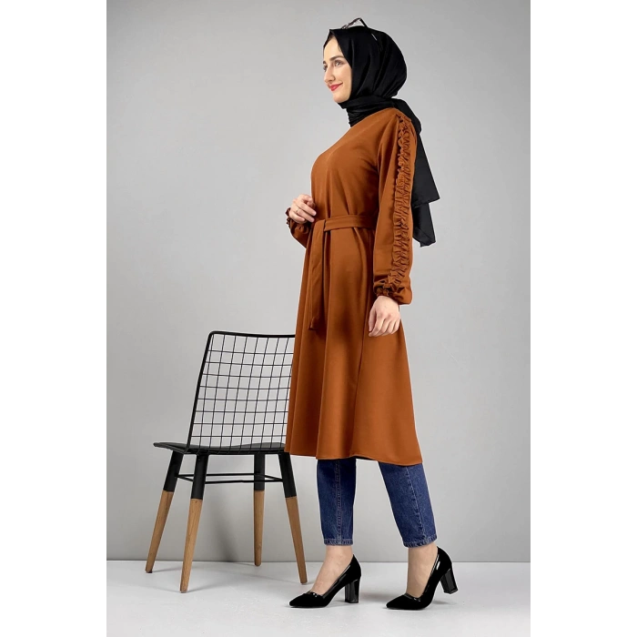 Moda Çizgi Desenli Tunik