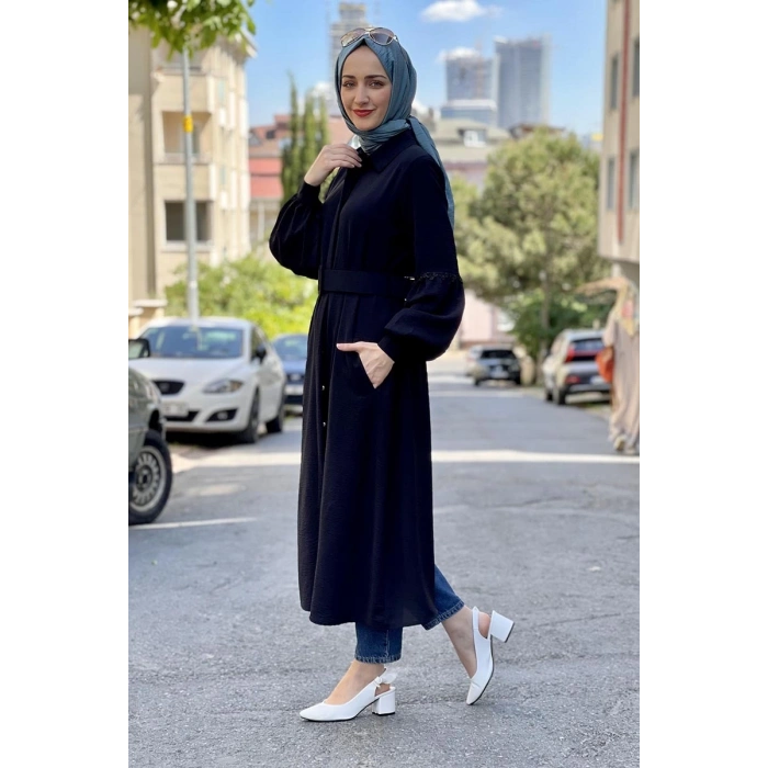 Moda Çizgi Desenli Tunik