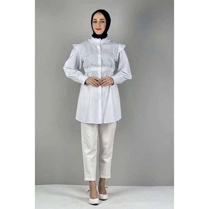 Moda Çizgi Desenli Tunik