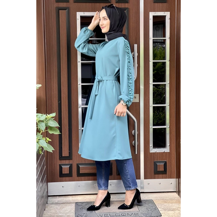 Moda Çizgi Desenli Tunik