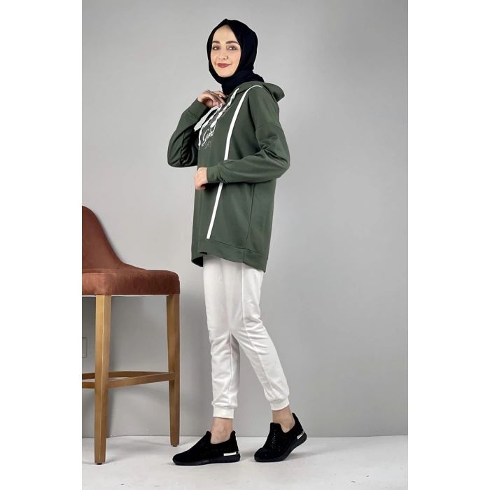 Moda Çizgi Desenli Tunik