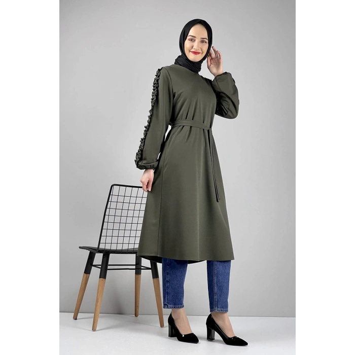 Moda Çizgi Desenli Tunik