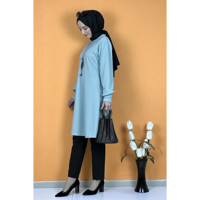 Moda Çizgi Desenli Tunik