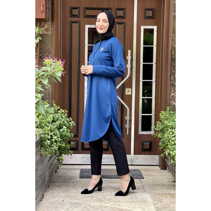 Moda Çizgi Desenli Tunik