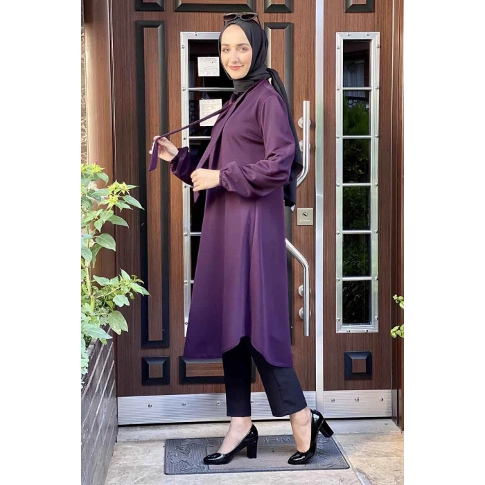 Moda Çizgi Desenli Tunik