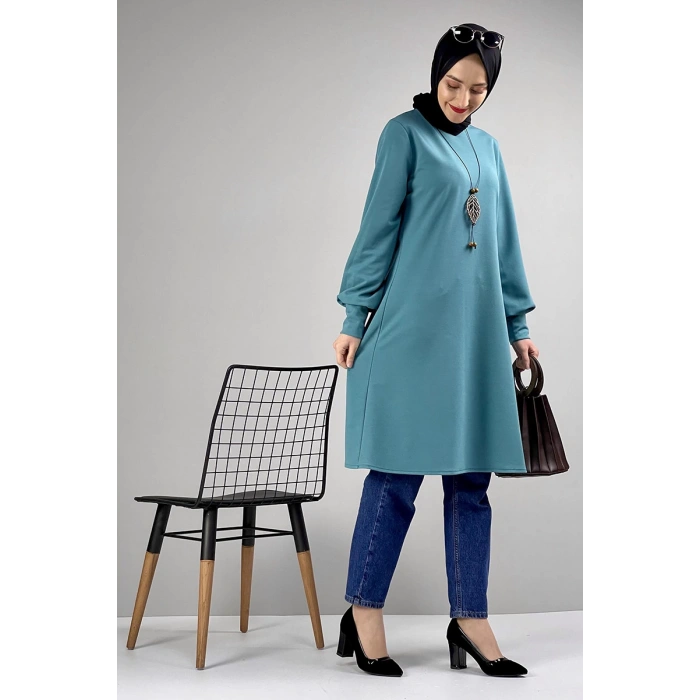 Moda Çizgi Desenli Tunik