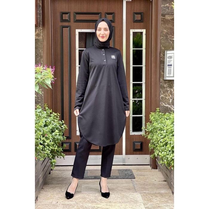 Moda Çizgi Desenli Tunik