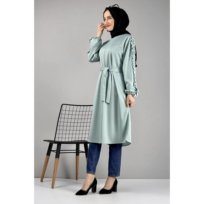 Moda Çizgi Desenli Tunik