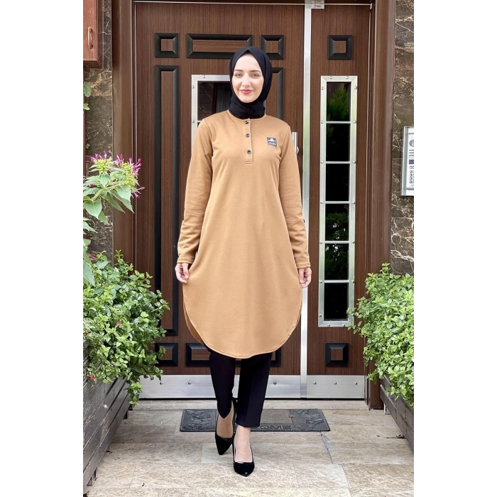 Moda Çizgi Desenli Tunik