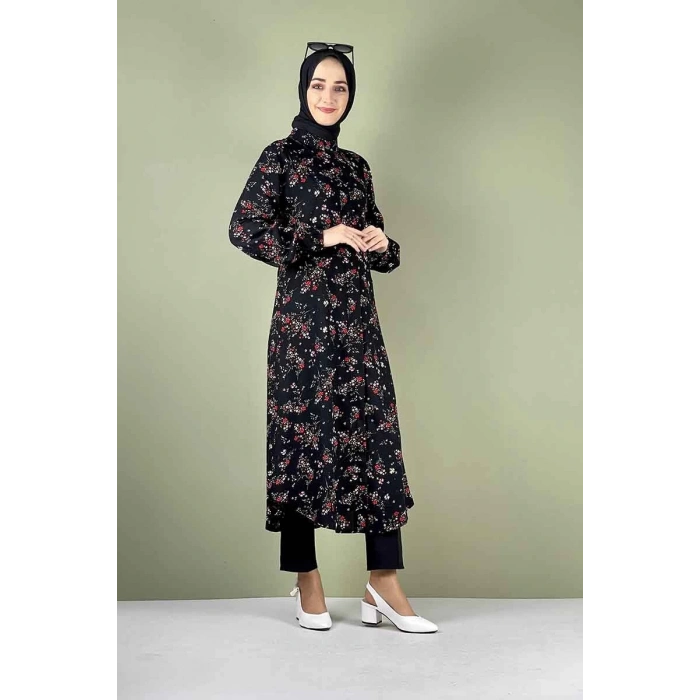 Moda Çizgi Desenli Tunik