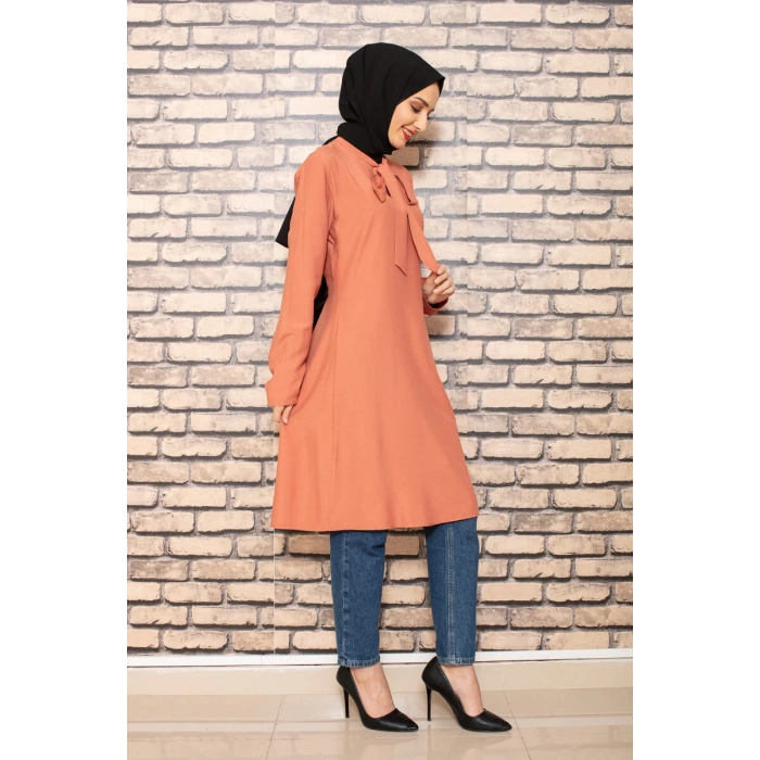 Moda Çizgi Desenli Tunik