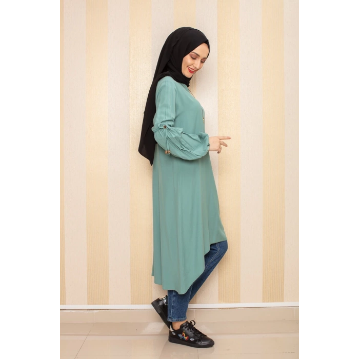 Moda Çizgi Desenli Tunik