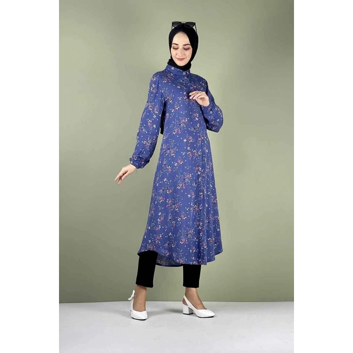 Moda Çizgi Desenli Tunik