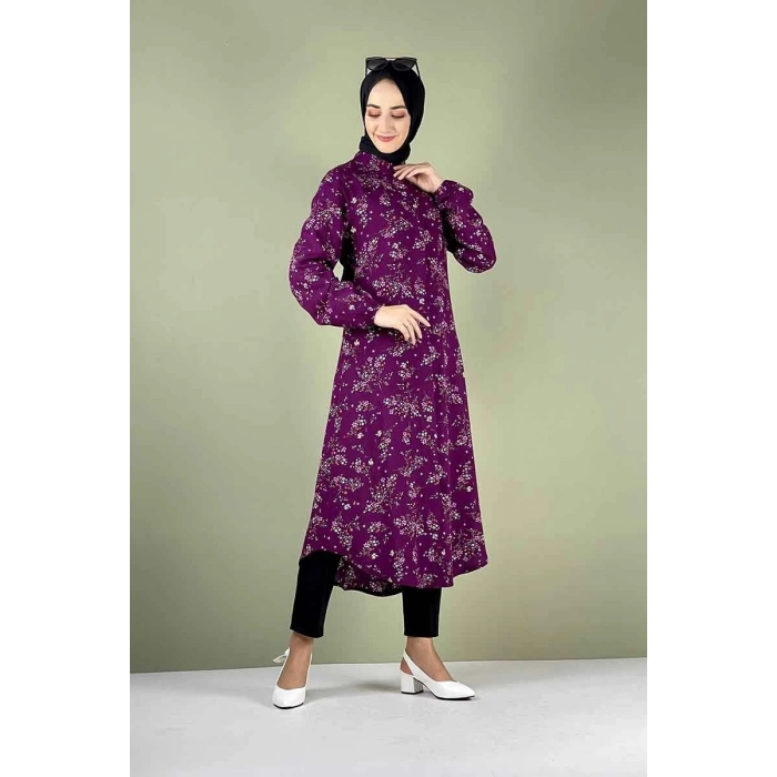 Moda Çizgi Desenli Tunik