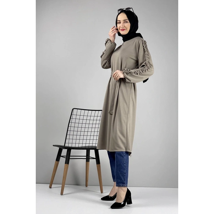 Moda Çizgi Desenli Tunik