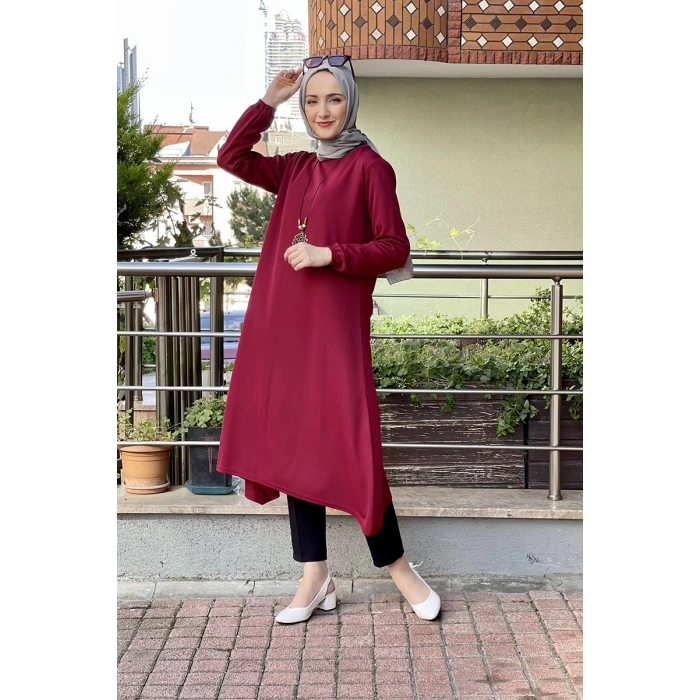 Moda Çizgi Desenli Tunik