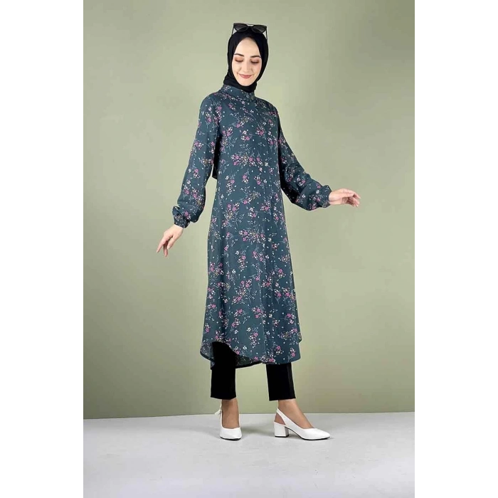 Moda Çizgi Desenli Tunik