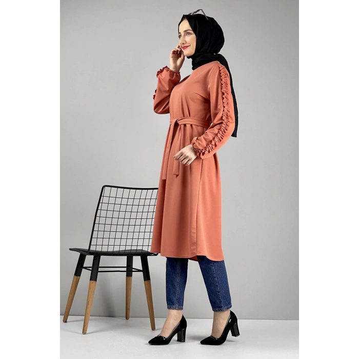 Moda Çizgi Desenli Tunik