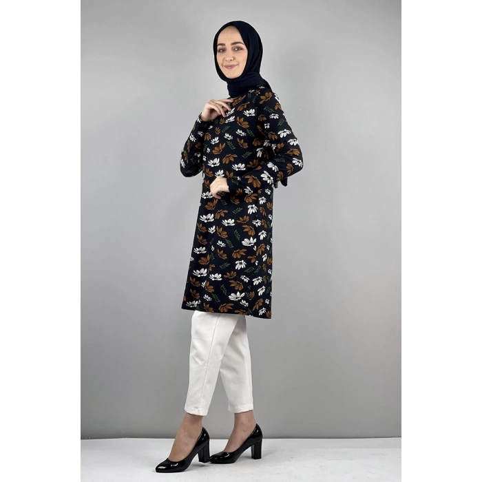 Moda Çizgi Desenli Tunik