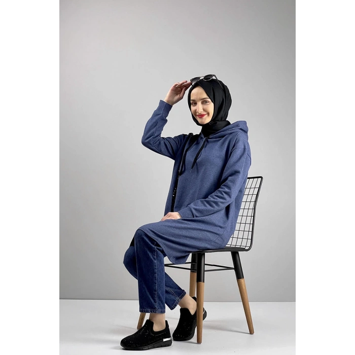 Moda Çizgi Desenli Tunik