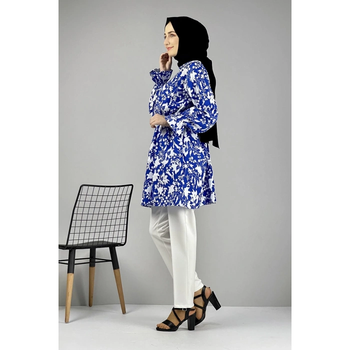 Moda Çizgi Desenli Tunik