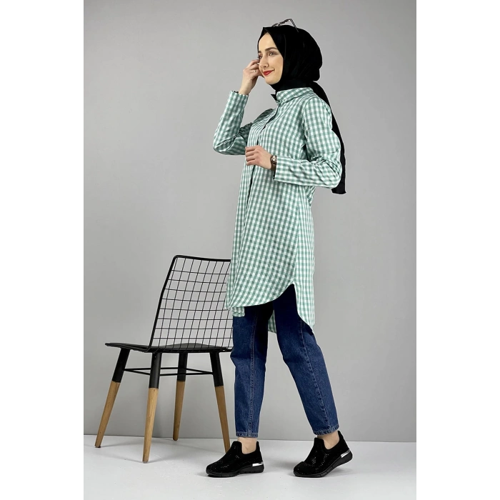 Moda Çizgi Desenli Tunik