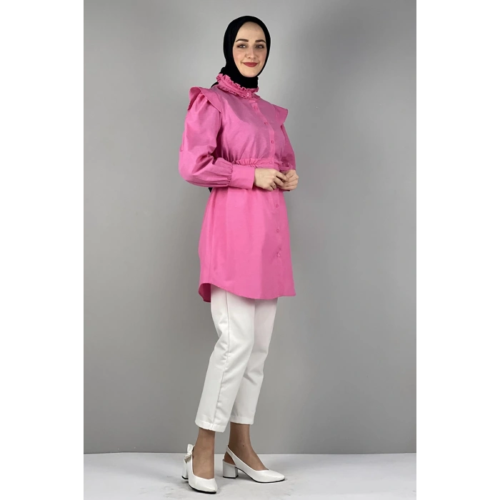 Moda Çizgi Desenli Tunik