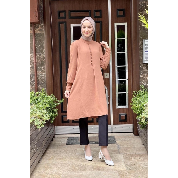 Moda Çizgi Desenli Tunik