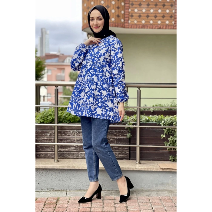 Moda Çizgi Desenli Tunik