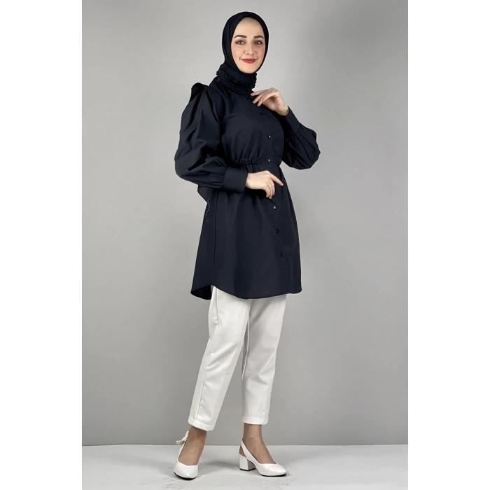 Moda Çizgi Desenli Tunik