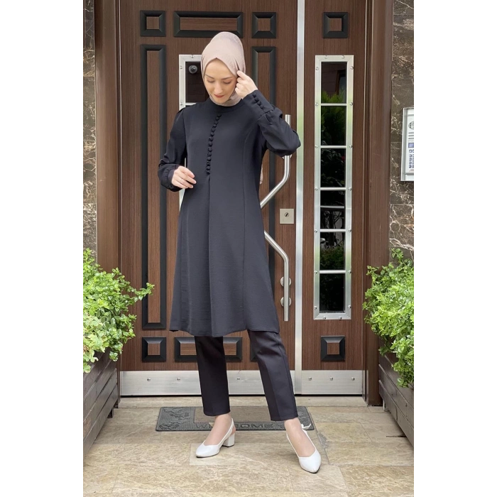 Moda Çizgi Desenli Tunik