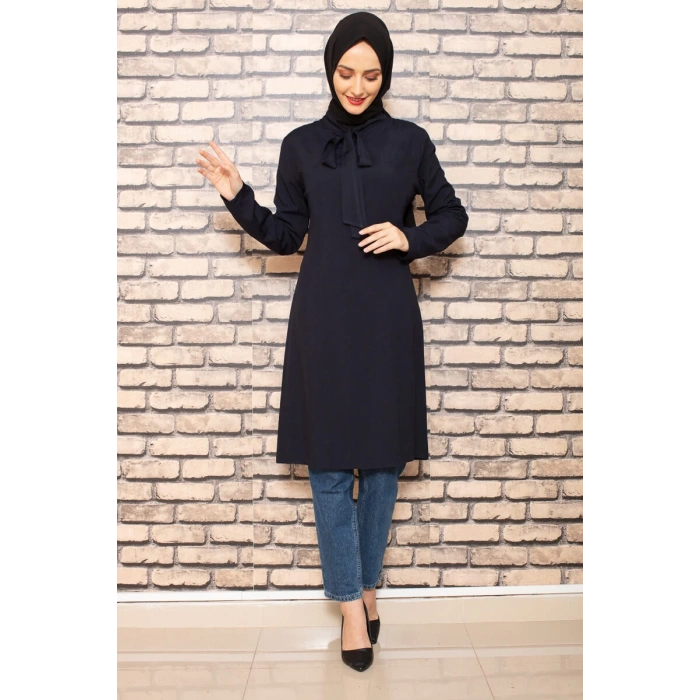 Moda Çizgi Desenli Tunik