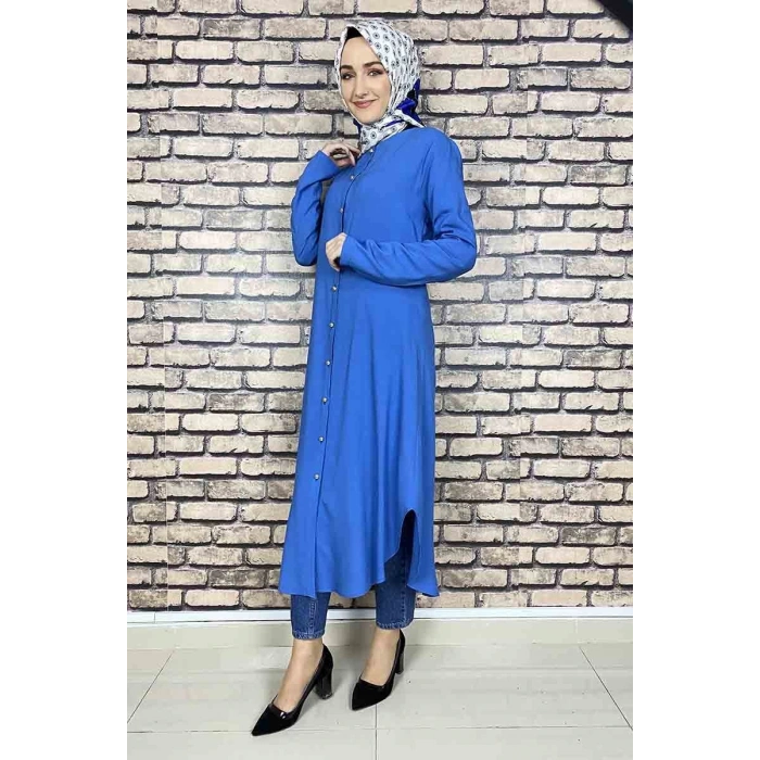 Moda Çizgi Desenli Tunik