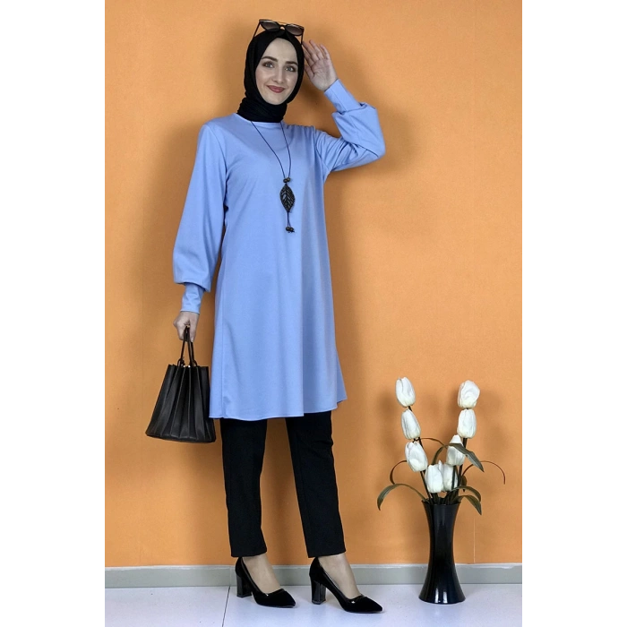 Moda Çizgi Desenli Tunik