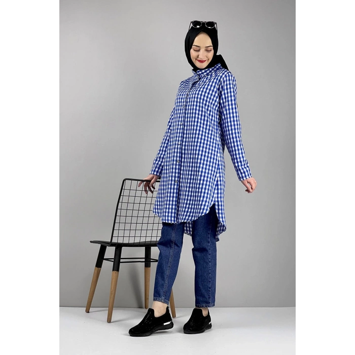 Moda Çizgi Desenli Tunik