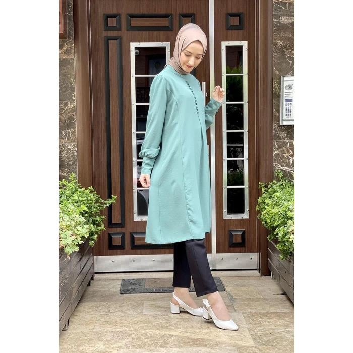 Moda Çizgi Desenli Tunik