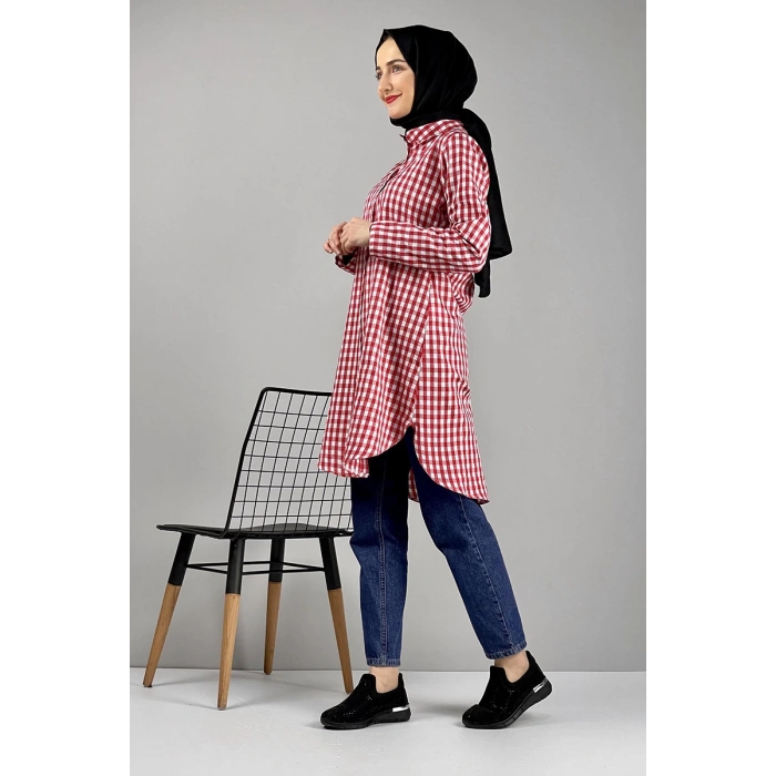 Moda Çizgi Desenli Tunik