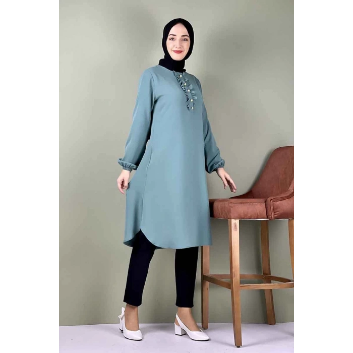 Moda Çizgi Desenli Tunik