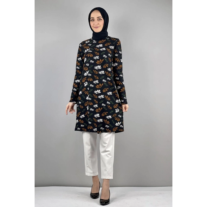 Moda Çizgi Desenli Tunik