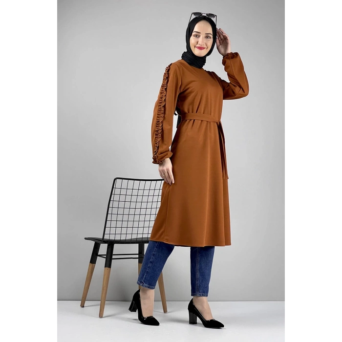 Moda Çizgi Desenli Tunik