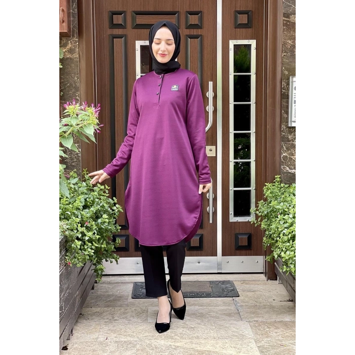 Moda Çizgi Desenli Tunik