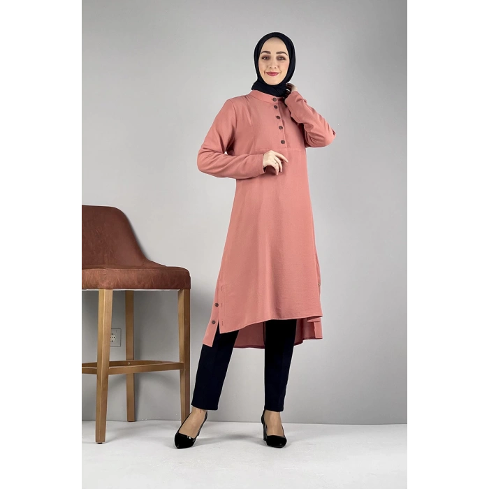 Moda Çizgi Desenli Tunik