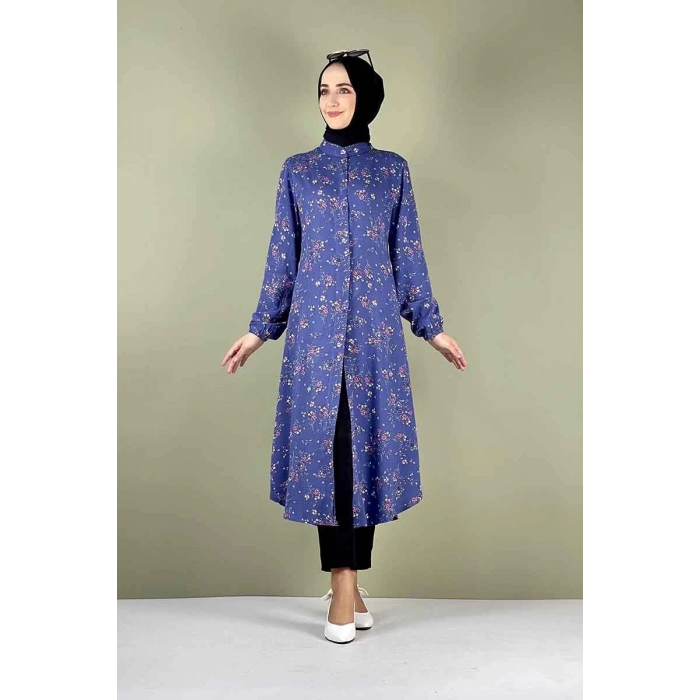 Moda Çizgi Desenli Tunik